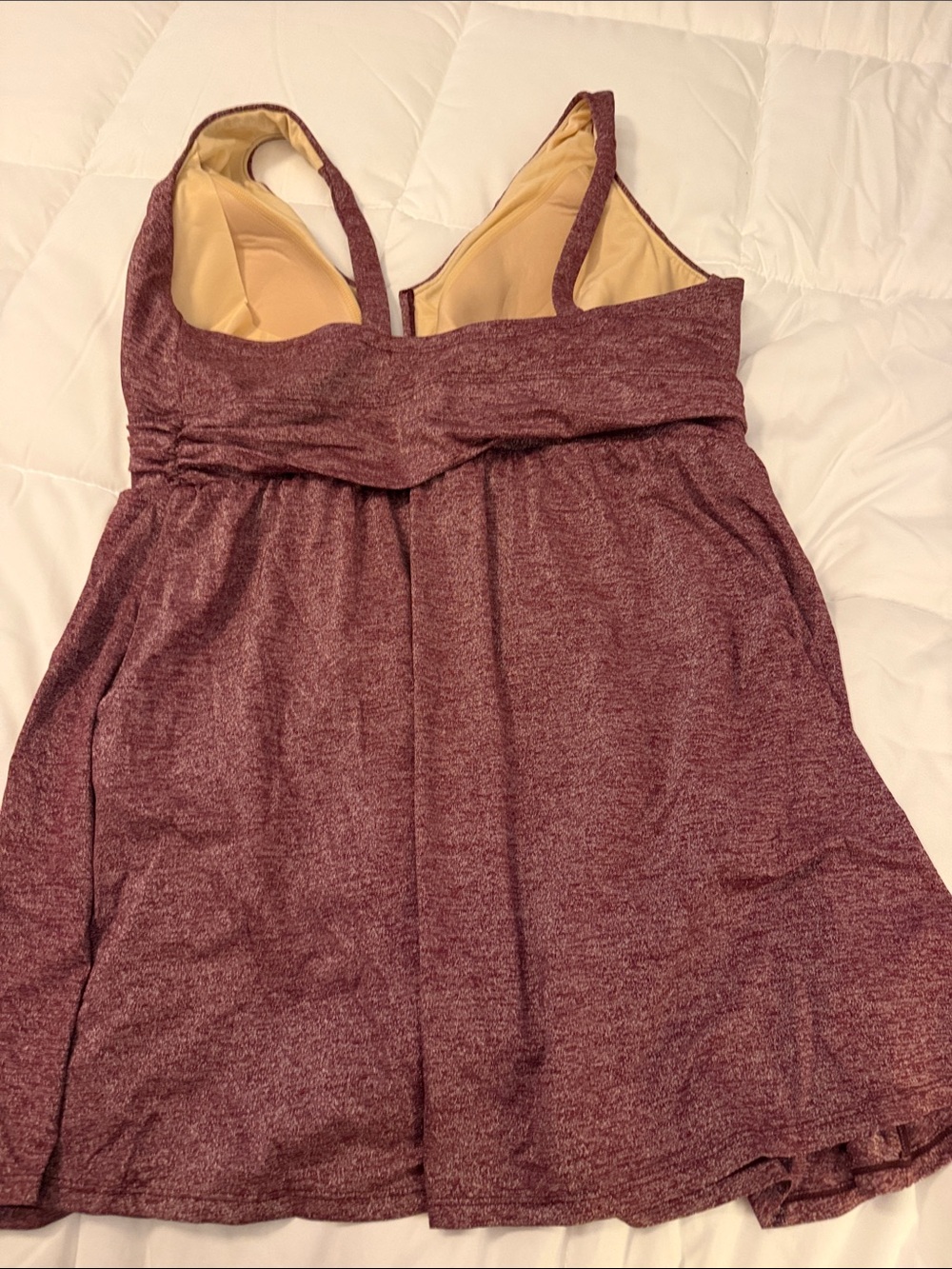 Lands End Heathered Plum Swim Dress 
Size 18W NWT - Picture 5 of 5